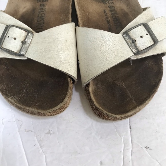 BIRKENSTOCK Madrid One Strap Buckle EVA Sandals Slides Mules Shoes Leather Cork - Picture 6 of 15